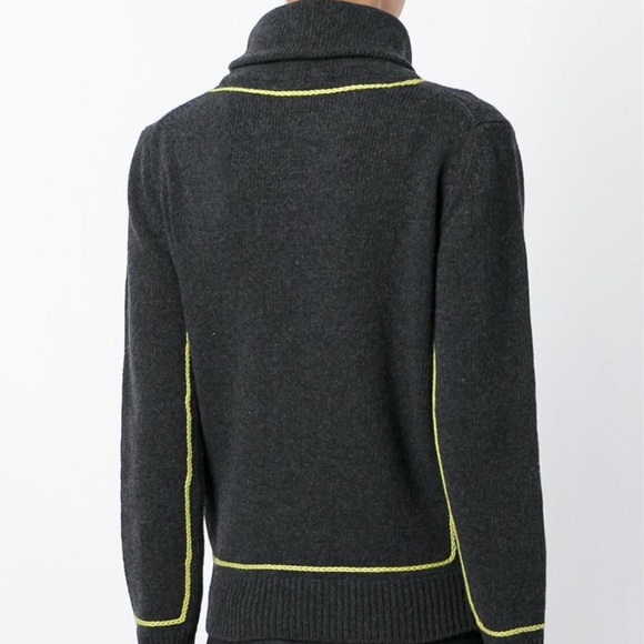 Mira Mikati Turtleneck Sweater Gray Small - Picture 8 of 8
